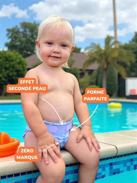 Couche de bain lavable réutilisable – détail du textile