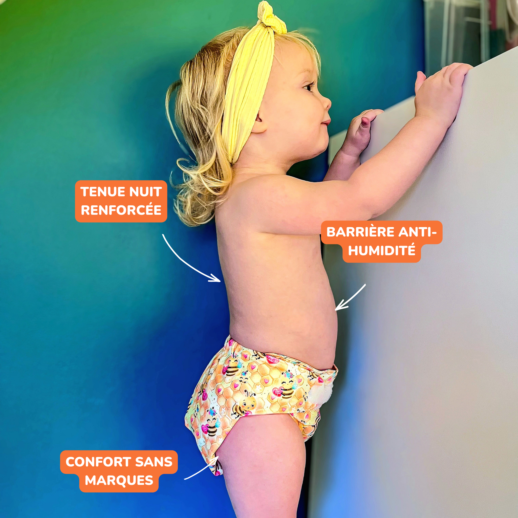 couche lavable fiable de nuit